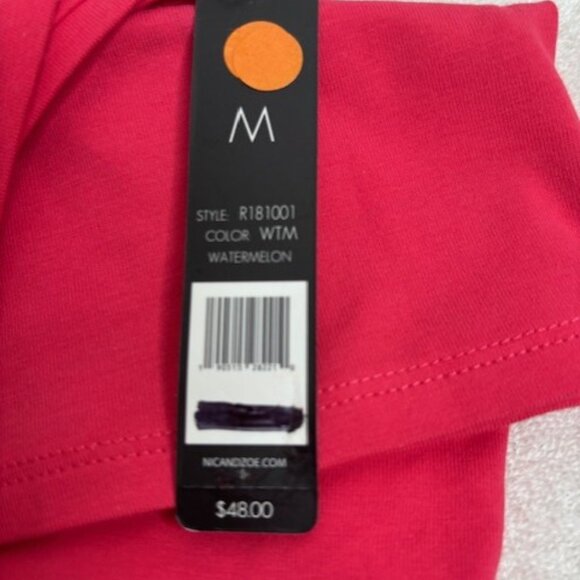 NIC + ZOE Women's Scoop Neck Tank Top Watermelon Cotton Spandex Medium NWT - Picture 4 of 6